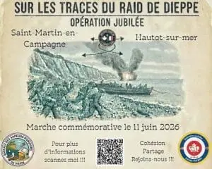 Affiche pour le raid de dieppe 2026